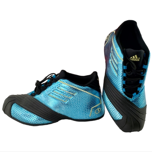 Rare 2013 Adidas TMAC 1 - Year Of The Snake Adidas T-Mac 1 Turquoise/Black-Gold - Picture 15 of 15